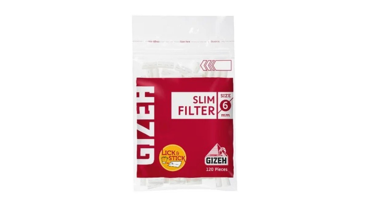 Gizeh Cigaretové filtry Slim 120 filtrů, 1 ks