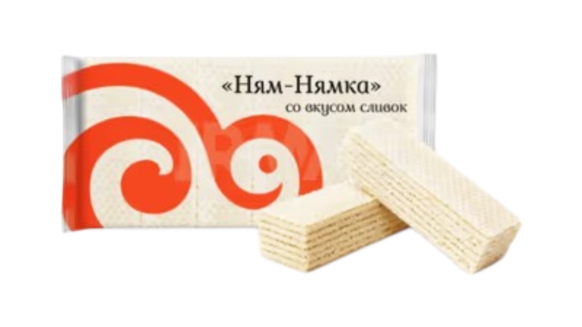 Вафли Ням-Нямка со вкусом сливок 200 г