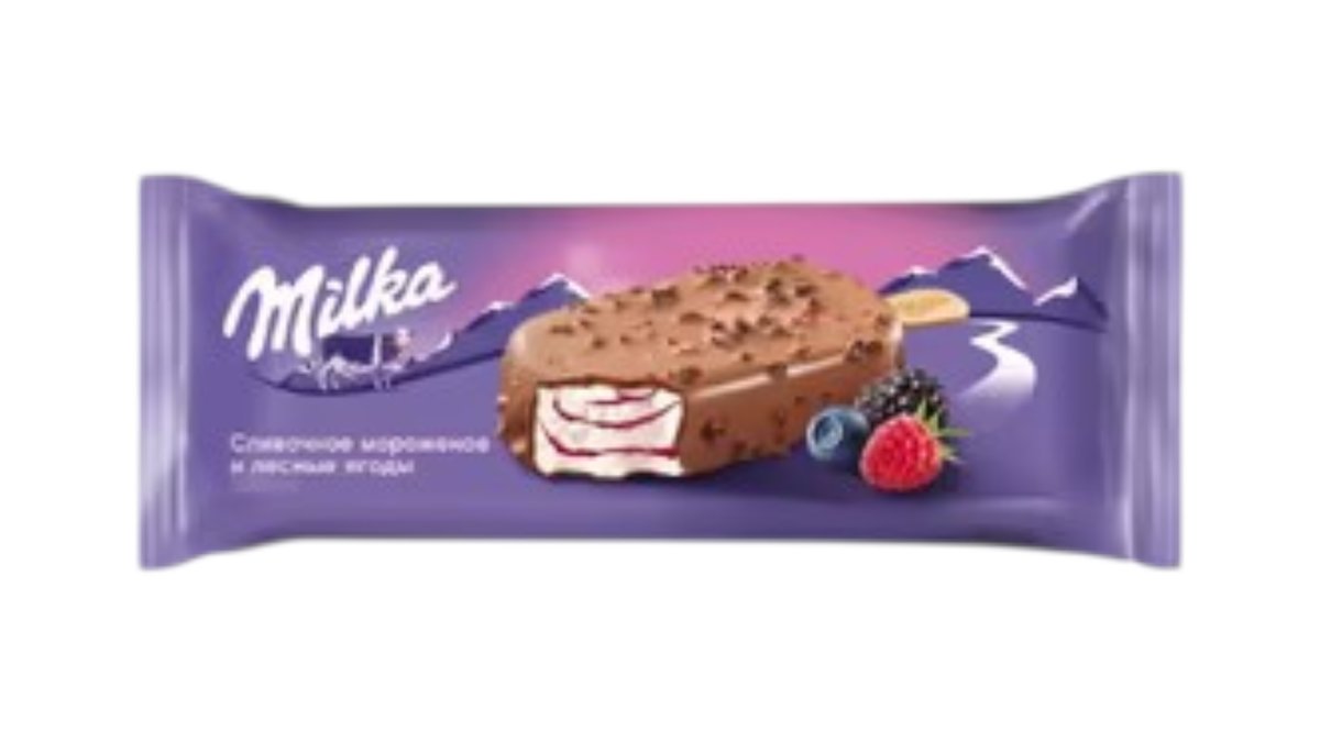 Мороженое Nestlé Milka эскимо лесные ягоды 64 г