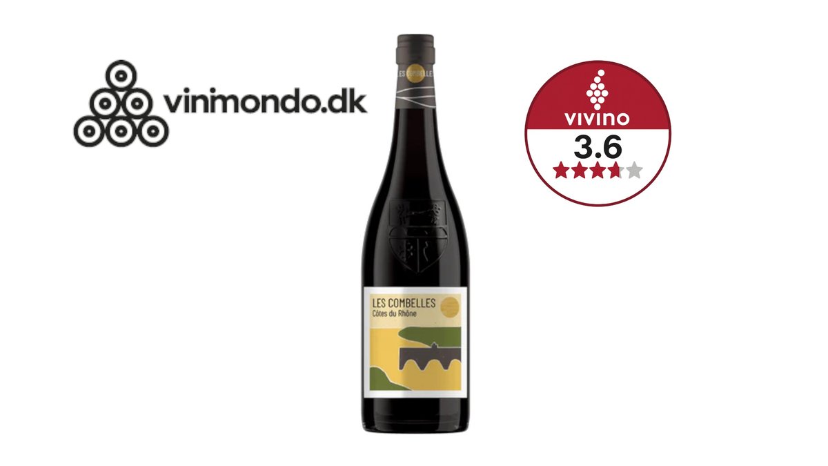 🇫🇷 Côtes du Rhône AOP Rouge 13,5%, Les Combelles 750 ml