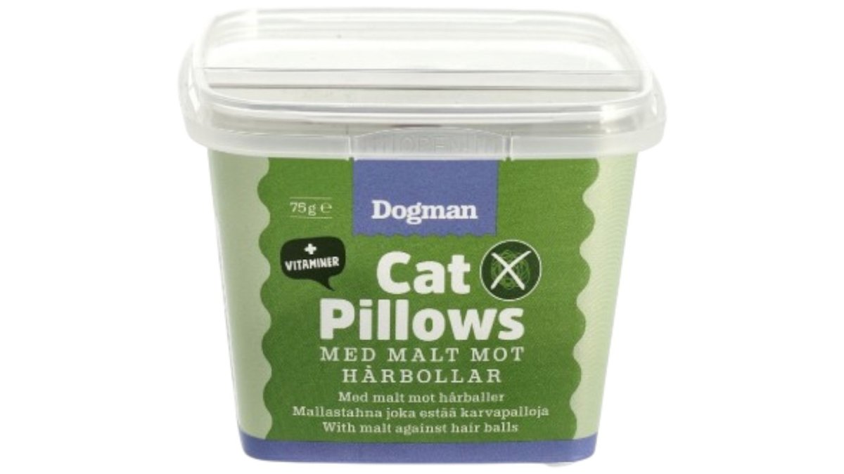 Dogman Cat Pillows Anti-Hårboll, 75 g