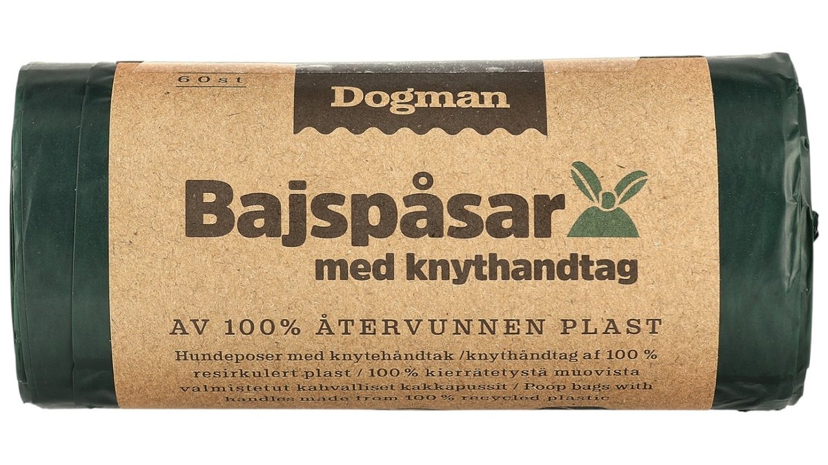 Dogman Hundeposer Resirkulert, 60 stk
