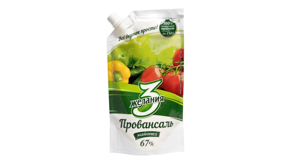 Майонез 3 Желания провансаль, 380 г дой пак