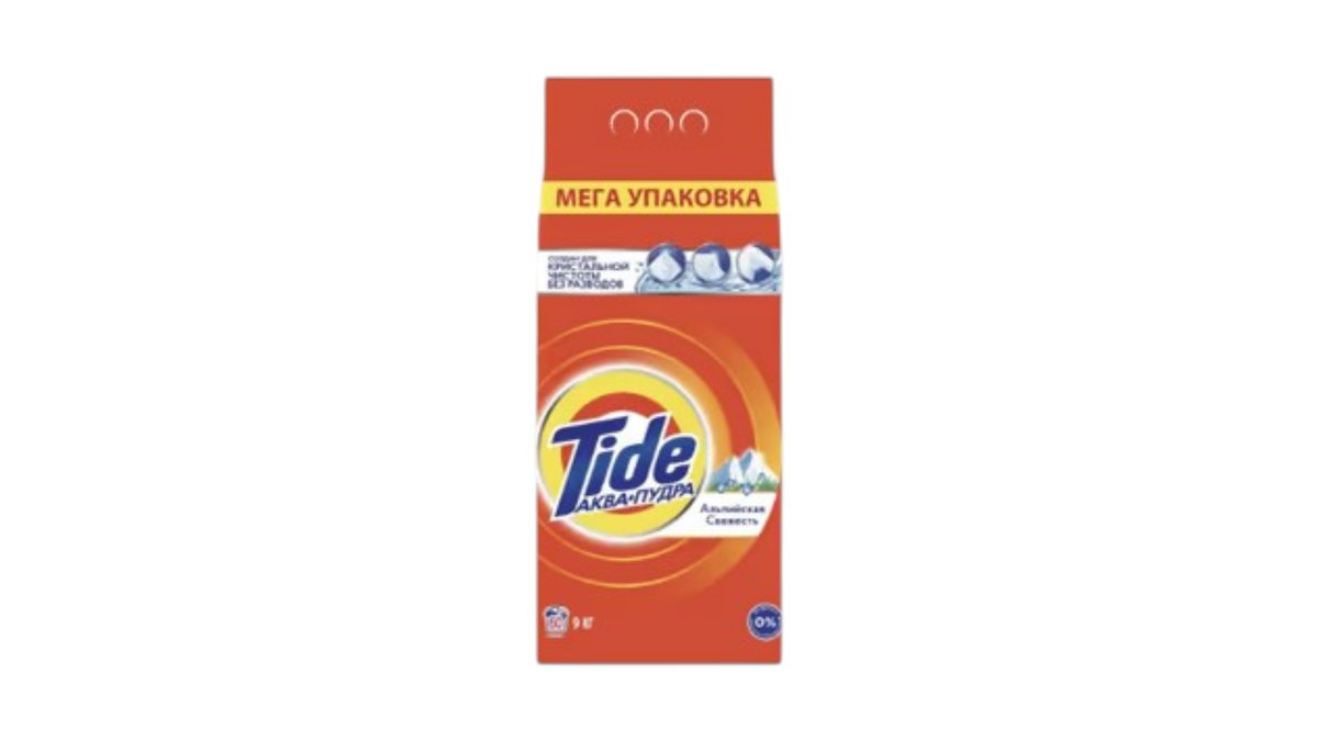 Стиральный порошок Tide альпийская свежесть 9 кг