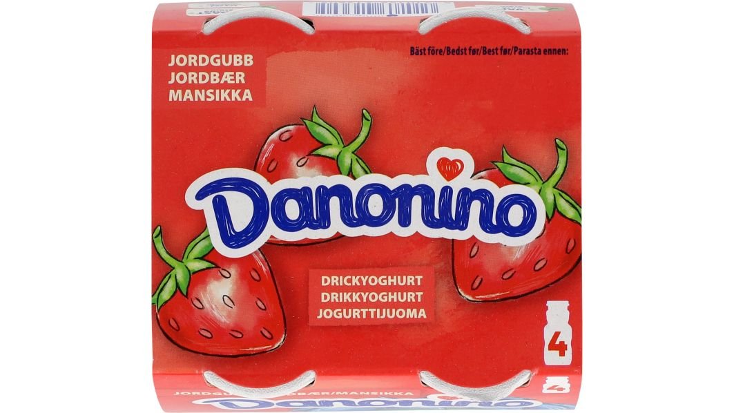 Drikkeyoghurt m. jordbær, Danonino | Wolt Market Søborg Telefonvej | Wolt