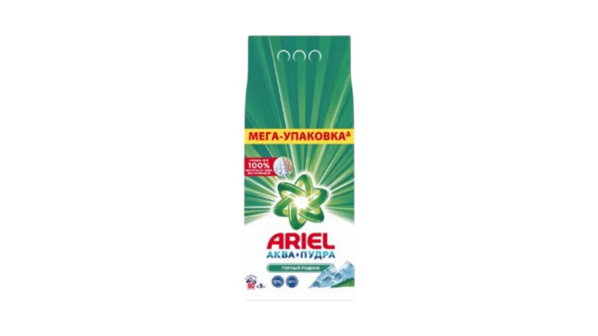 Стиральный порошок Ariel горный родник 9 кг