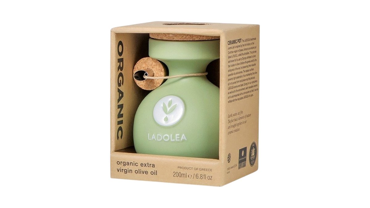 1397 - Extra virgin olive oil LADOLEA zelená keramika 200ml