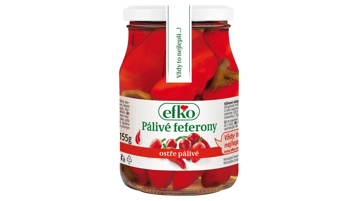 efko Pálivé feferony 370ml