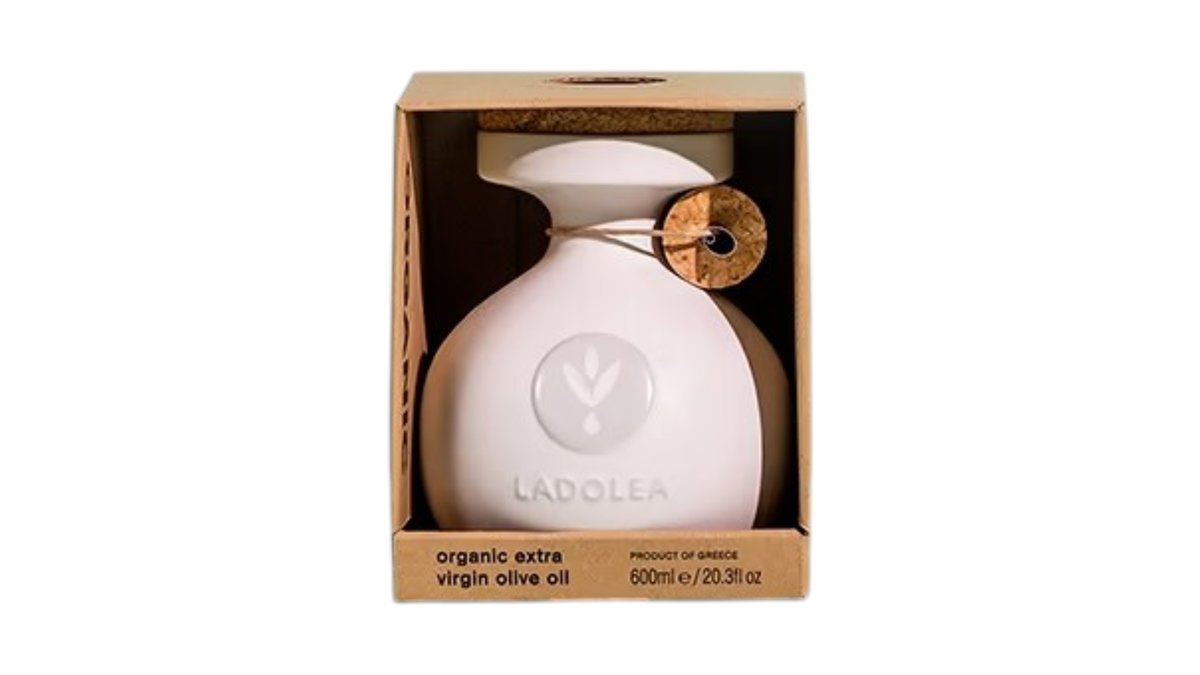 1391 - Extra virgin olive oil LADOLEA biela keramika 600ml