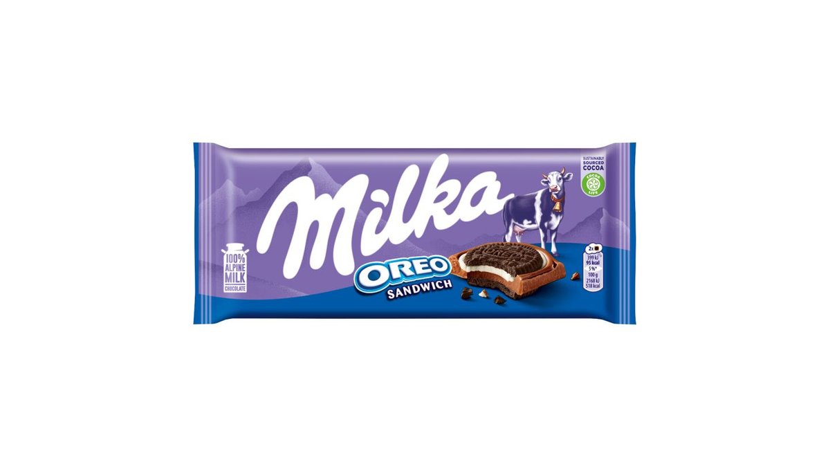 Milka Oreo Sandwich Czekolada mleczna 92 g