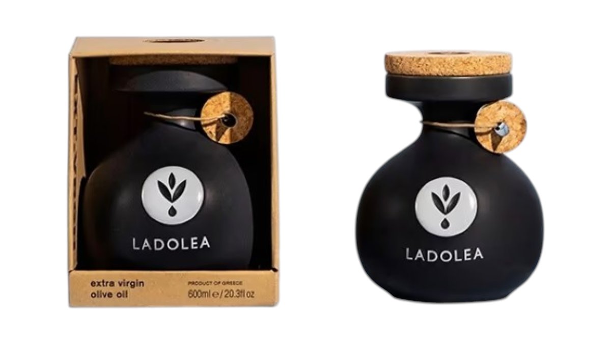 1390 - Extra virgin olive oil LADOLEA čierna keramika 600ml