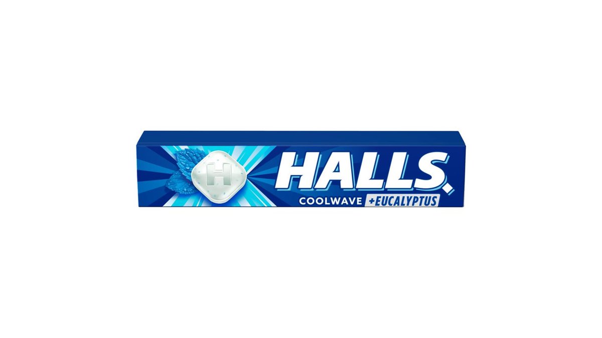 Halls Coolwave Cukierki o smaku mentolowo-eukaliptusowym 33,5 g