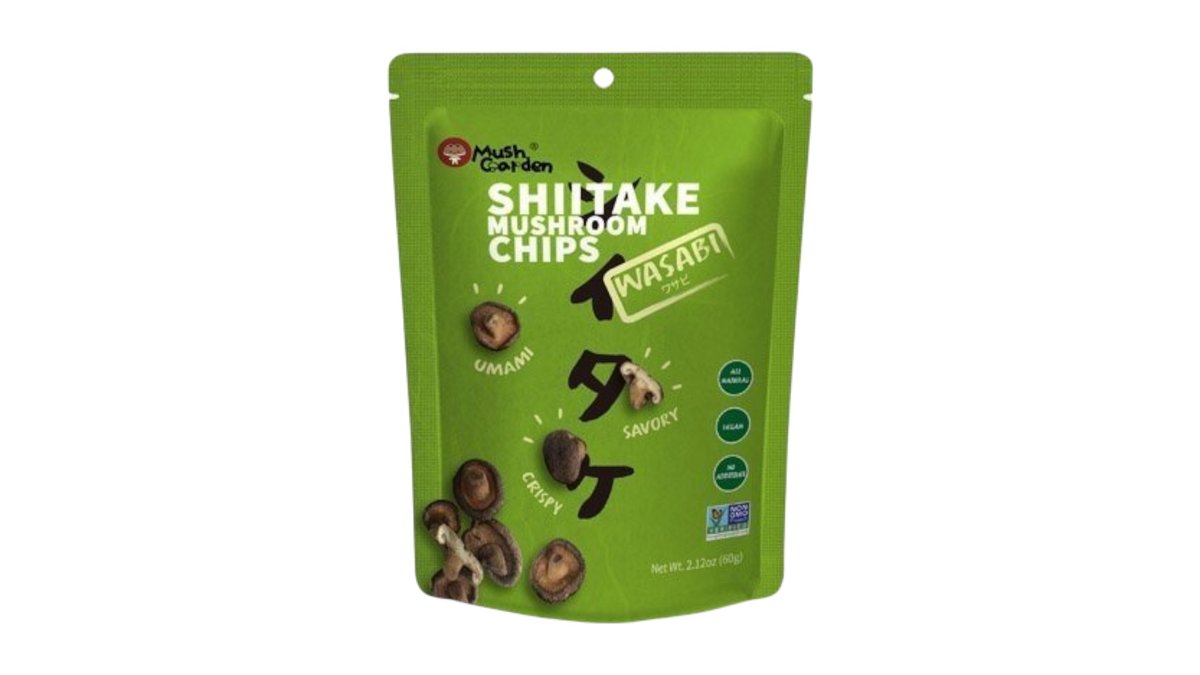 Mush Garden Shiitake chips Wasabi, 60 g