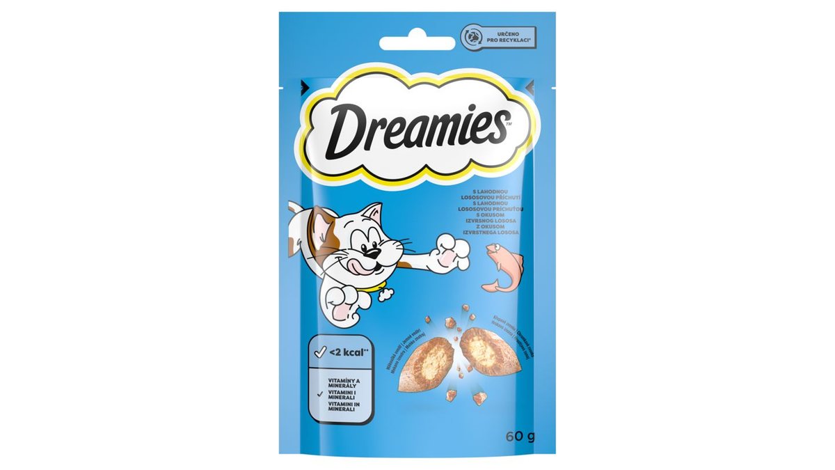 Dreamies S lahodnou lososovou príchuťou 60 g