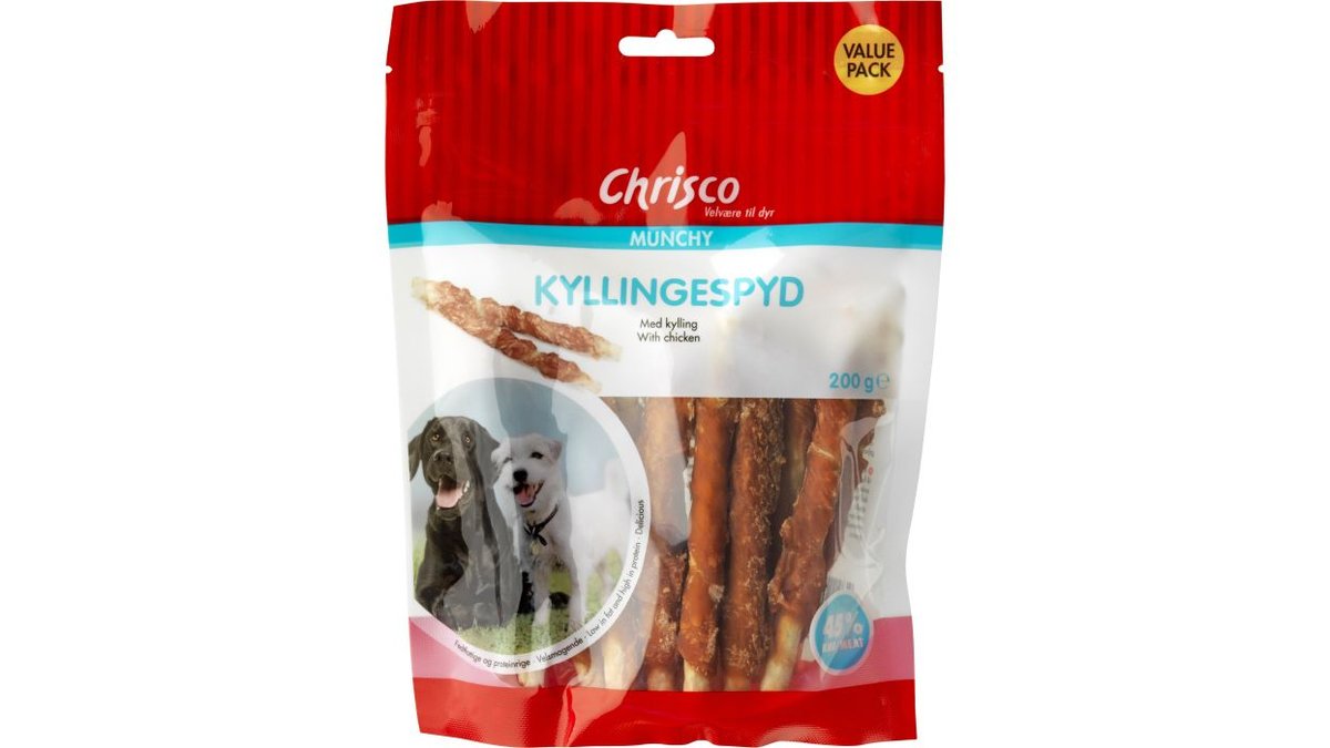 Hundegodbid kyllingespyd, Chrisco