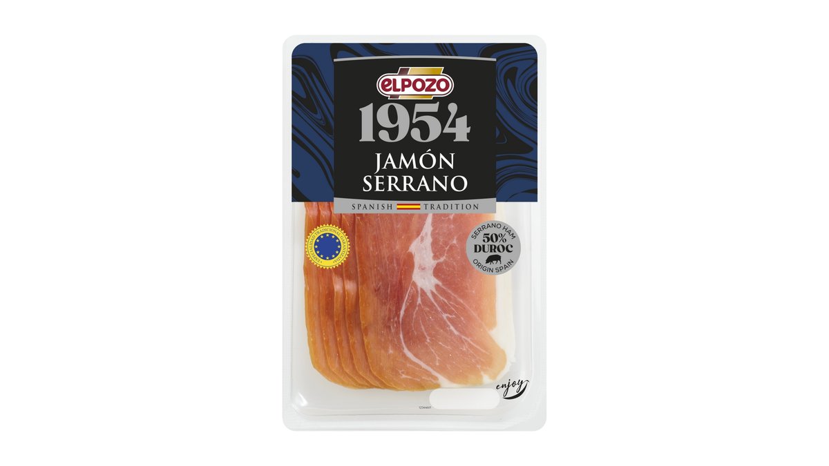 ElPozo Jamón Serrano, krájaná, 80 g