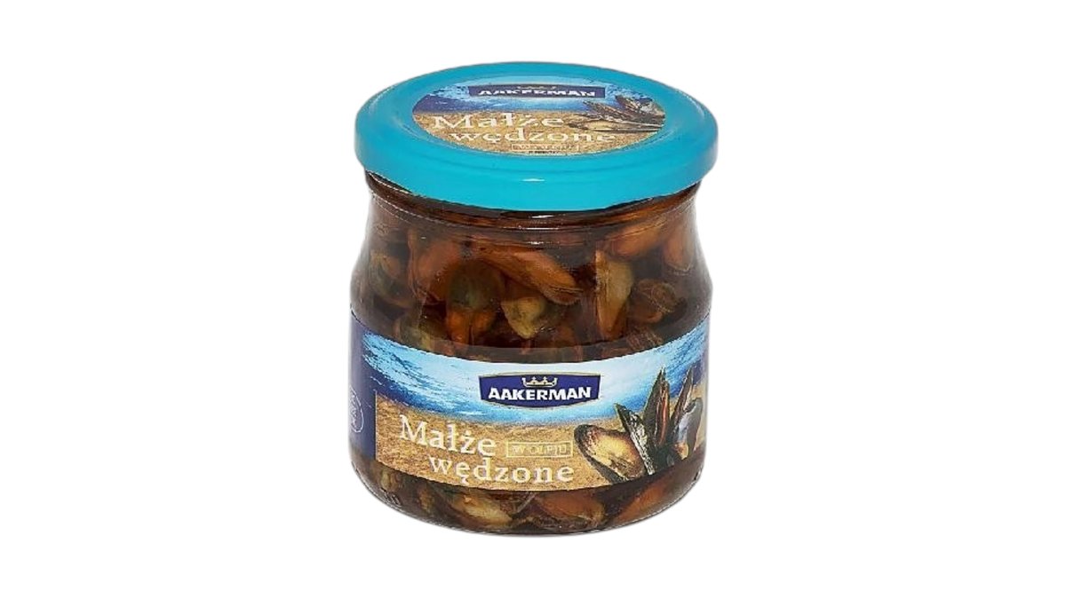 Małże w oleju wędzone 200g AAKERMAN