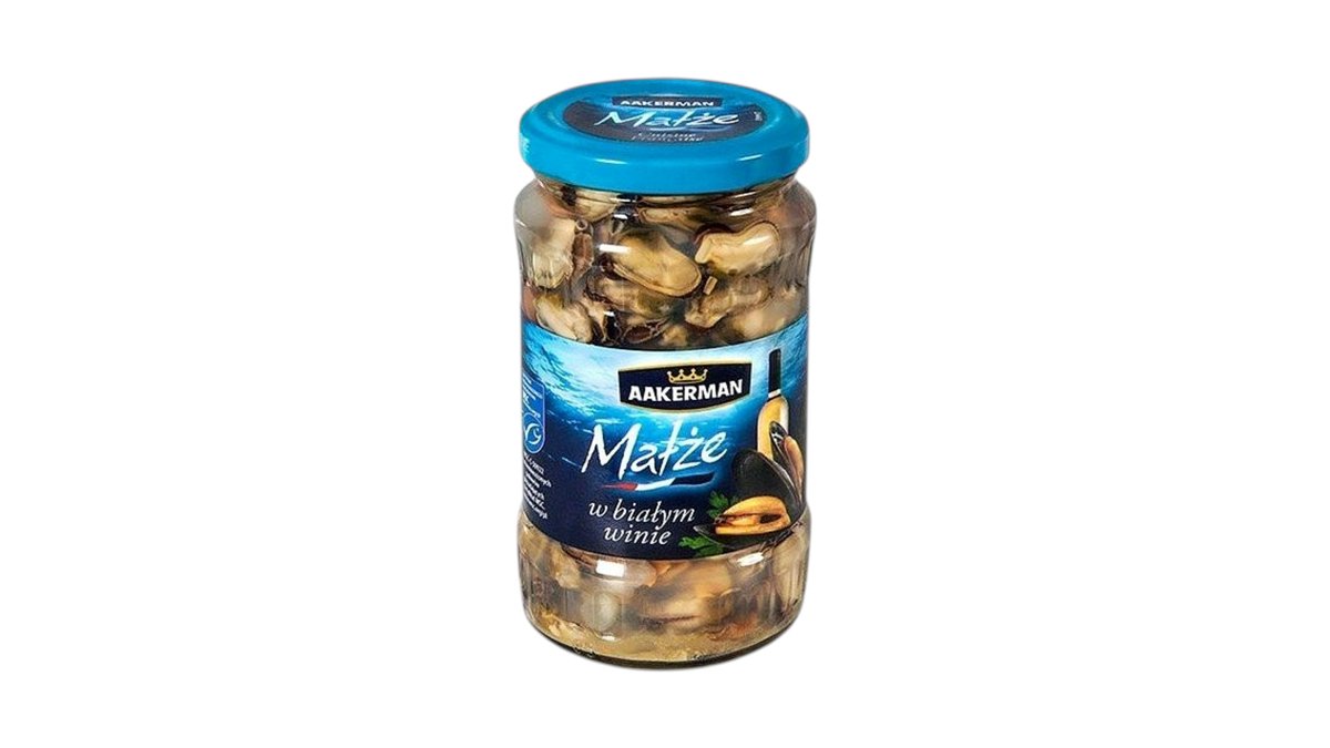 Małże w białym winie 350g Aakerman