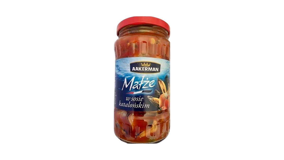 Małże w sosie katalońskim 350g Aakerman