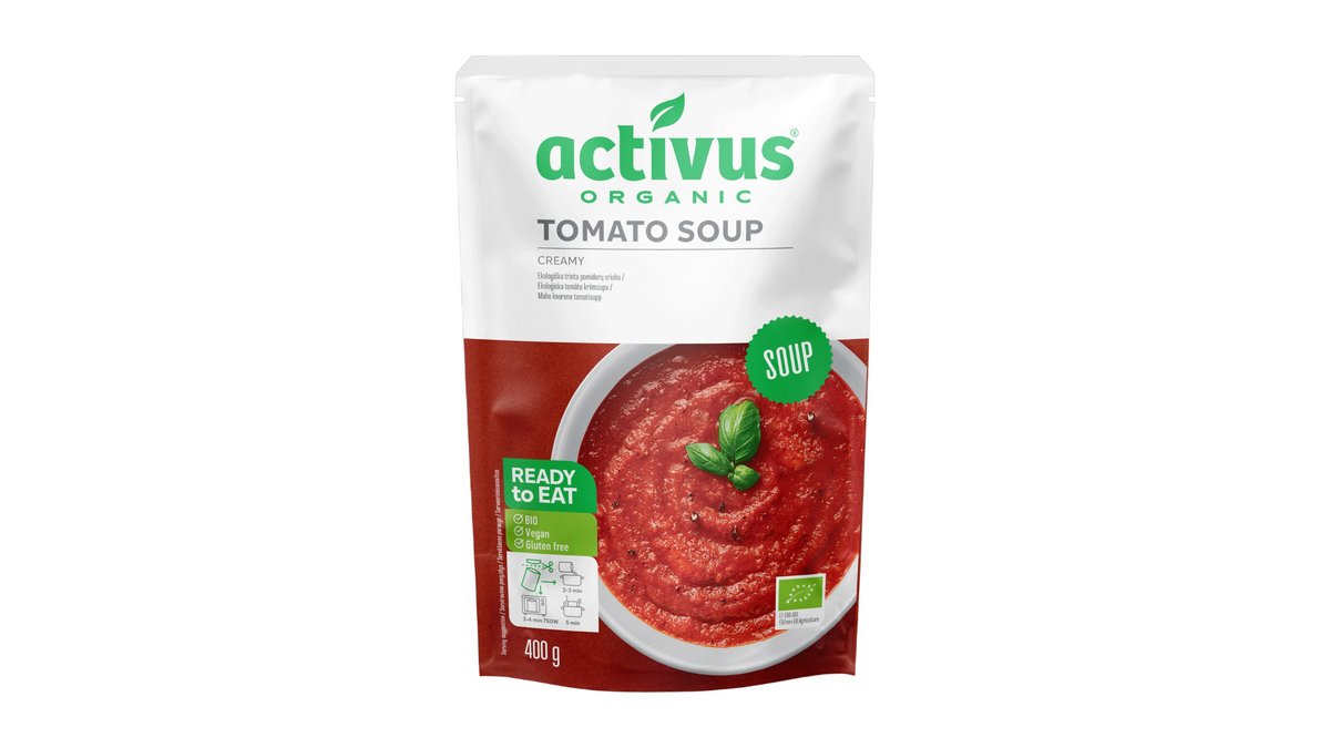 Activus Polévka rajčatová s bazalkou BIO, 400 g