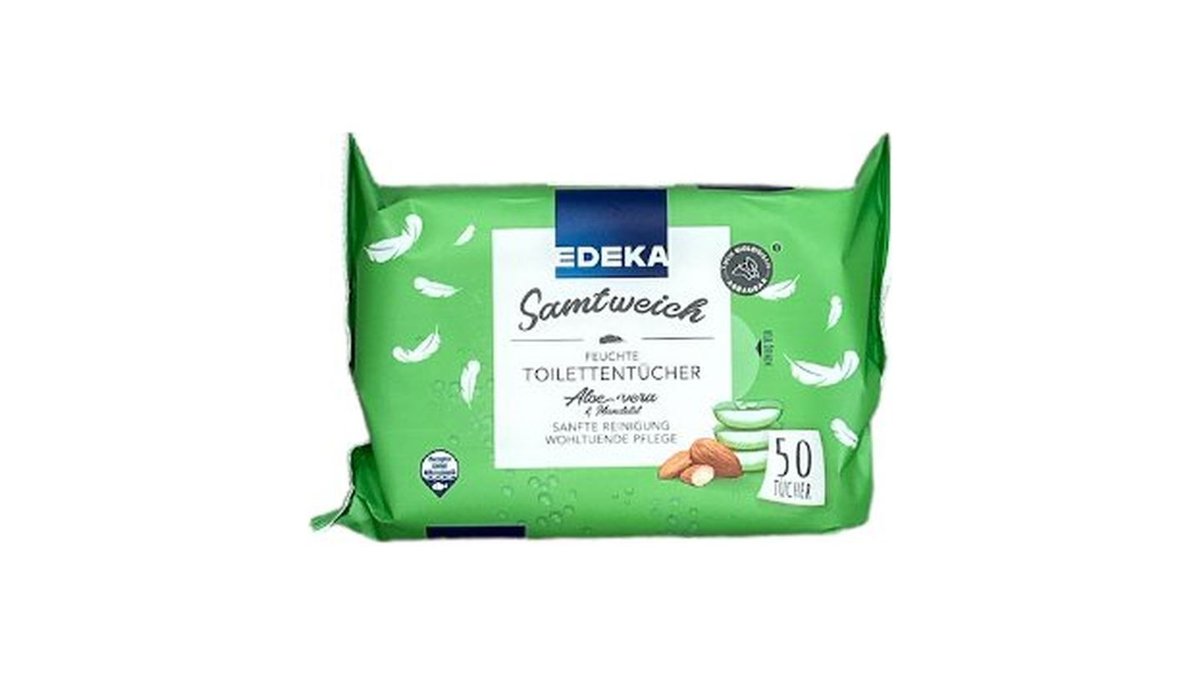 EDEKA Samtweich Feuchte Toilettentcher Aloe Vera & Mandell, 50 Stck |  EDEKA Center Scheller | Wolt