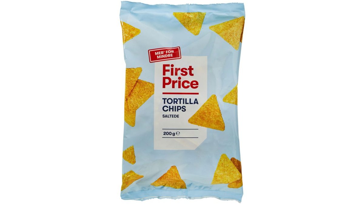 Tortillachips m. salt, First Price