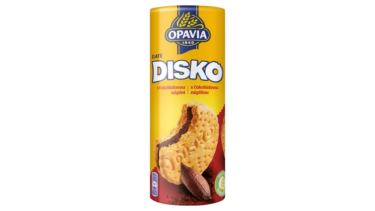 SUŠENKY ZLATÉ DISKO S ČOKOLÁDOVOU NÁPLNÍ 169g