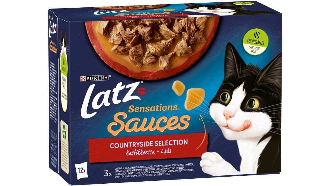 Latz Kattmat Countryside Selection i sås, 12-pack