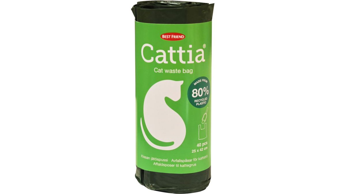 Best Friend Kattbajspåse Cattia, 40-pack