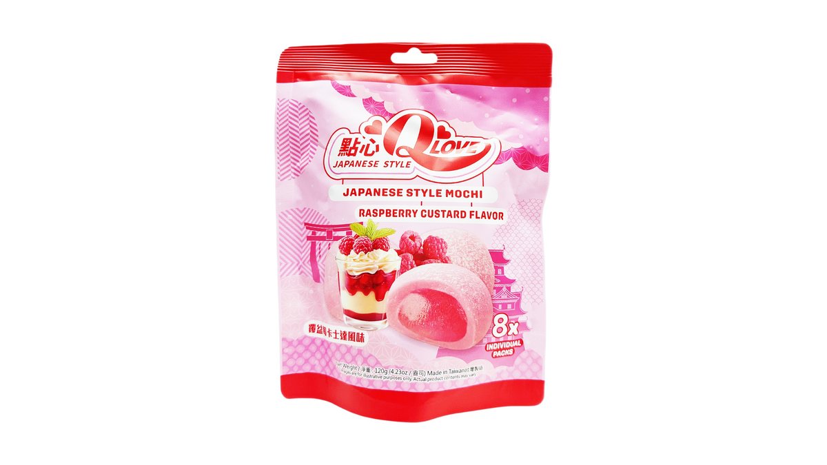 QLOVE Mochi malinový dezert