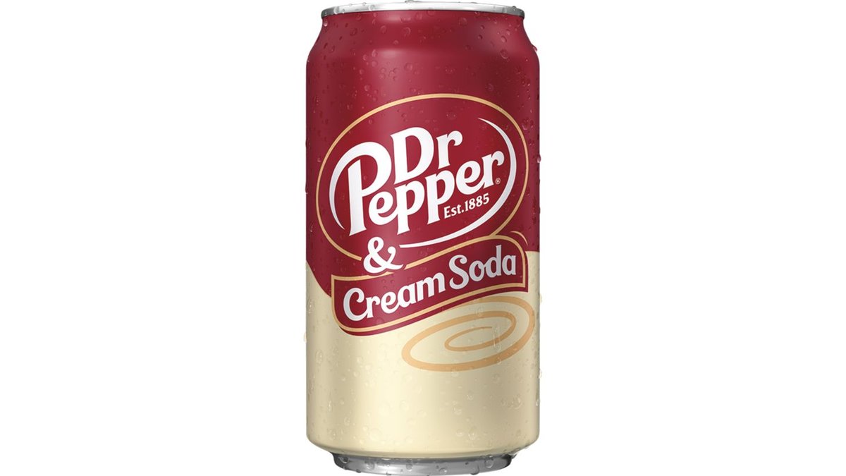 Dr Pepper & Cream Soda virvoitusjuoma tölkki 355ml