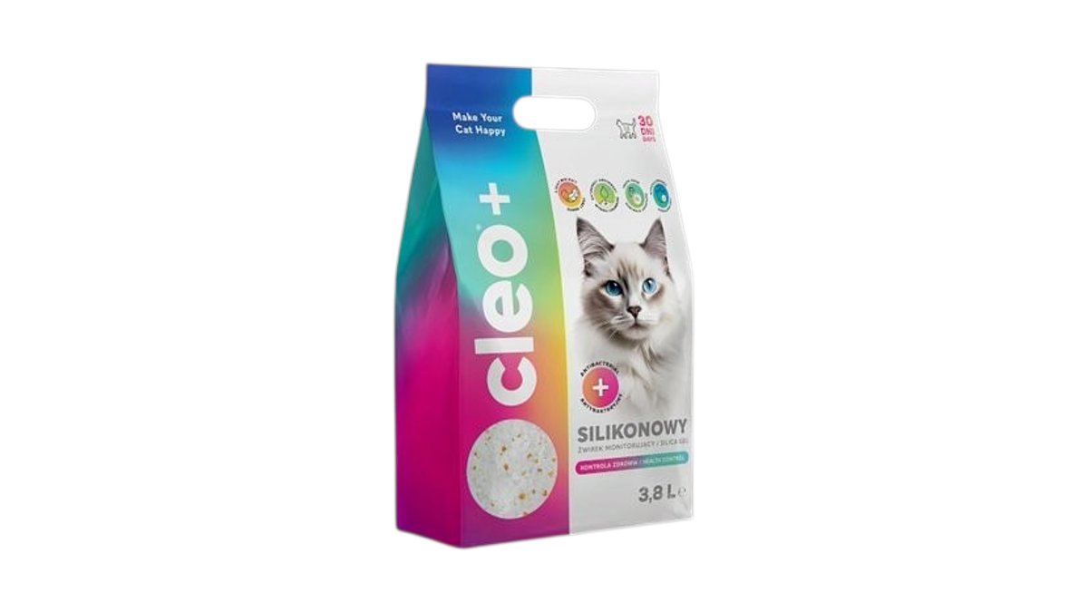 Żwirek silikonowy 3,8l Cleo