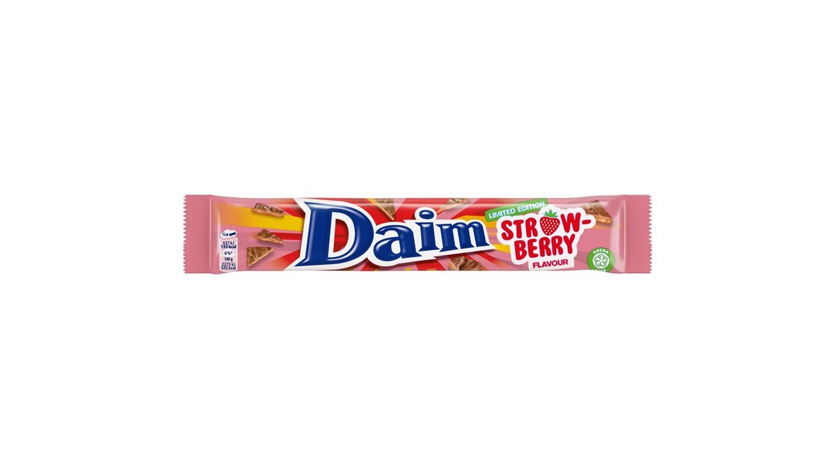 Daim Double Strawberry suklaapatukka 56g