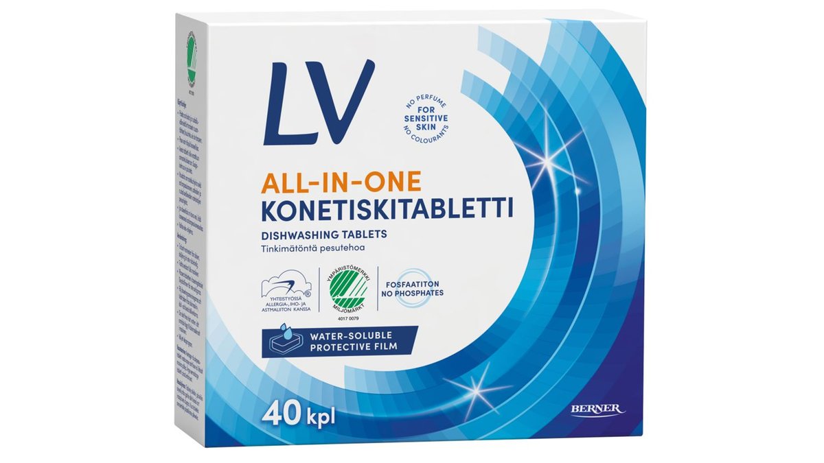 LV 40kpl all-in-one konetiskitabletti