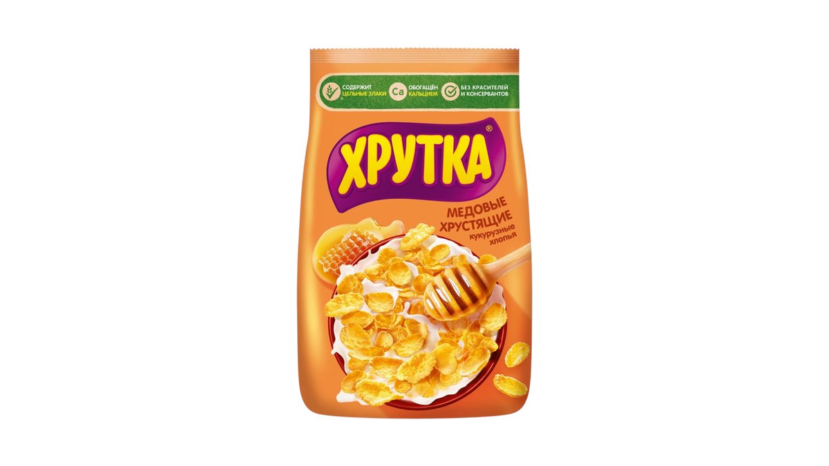 Завтрак готовый Хрутка медовые хлопья 270 г
