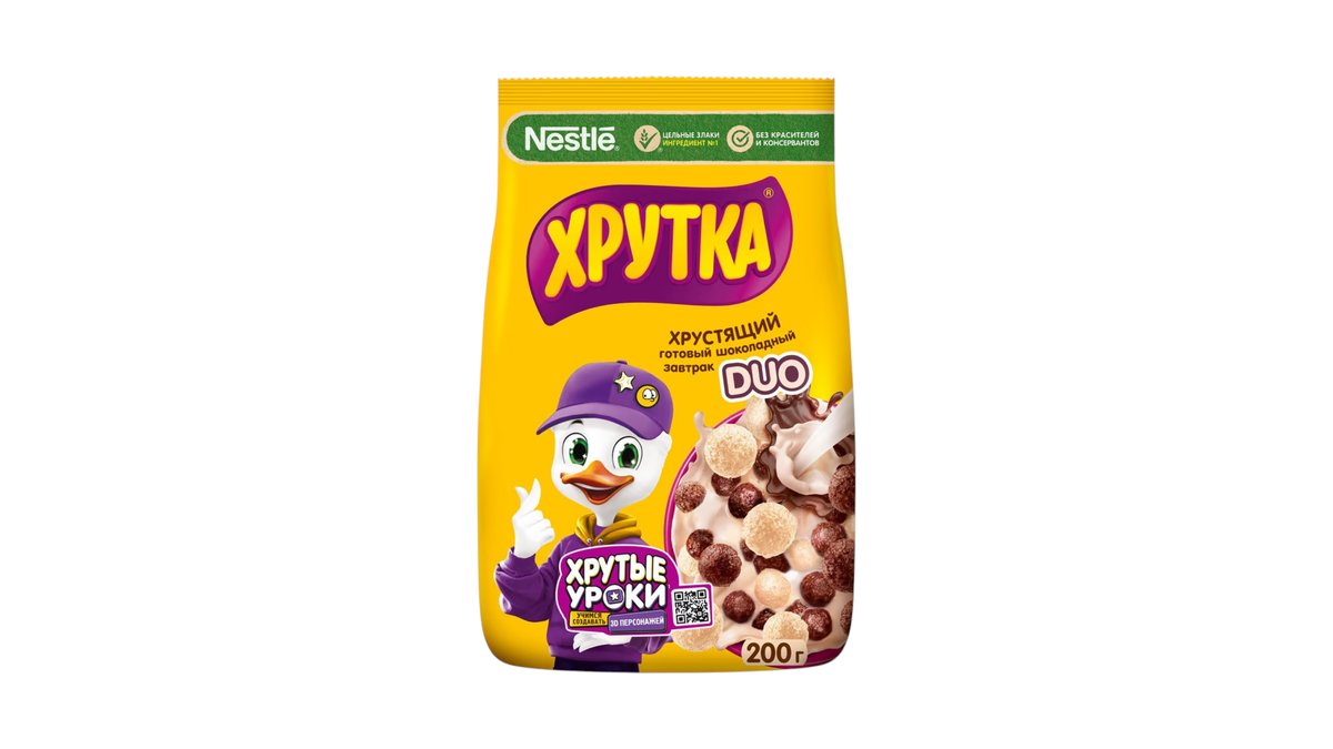 Завтрак готовый Nestle Duo шоколадный 200 г