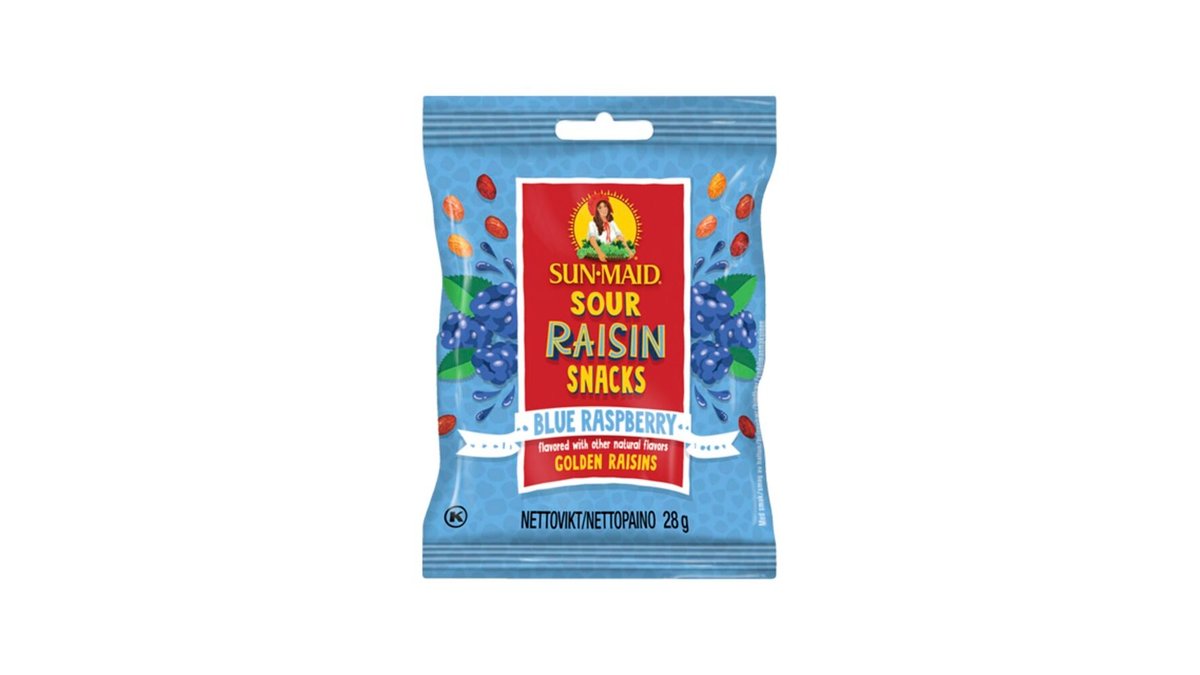 Sun-Maid Sour Raisin Blue Raspberry rusina 28g