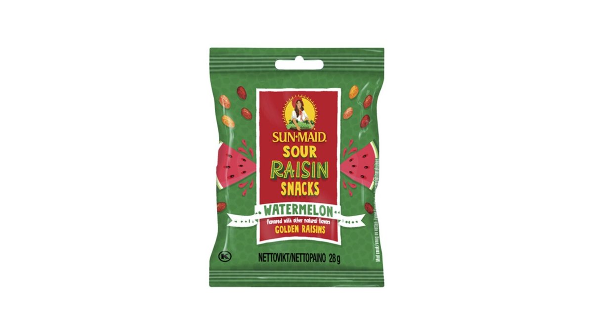 Sun-Maid Sour Raisin Watermelon rusina 28g