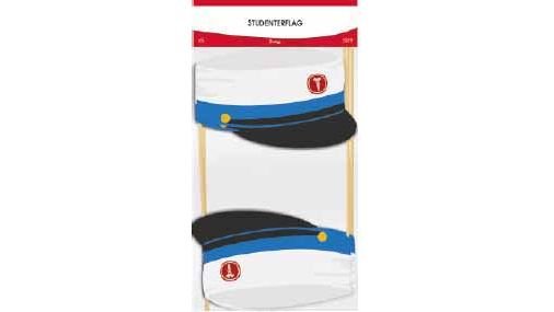 Hue-flag blå 1 stk.