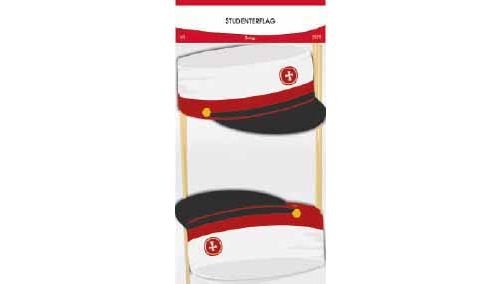 Hue-flag rød 1 stk.