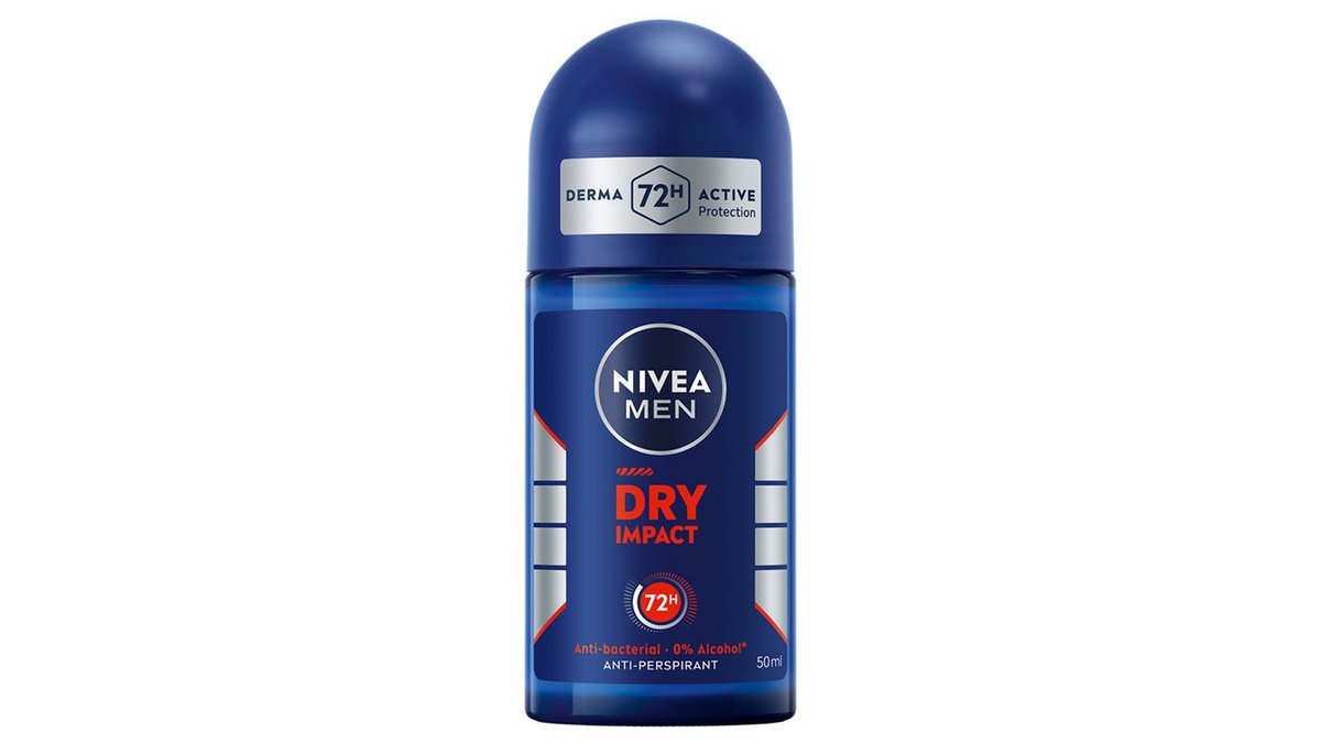 NIVEA MEN 50ml Dry Impact Deo Roll-On -antiperspirantti