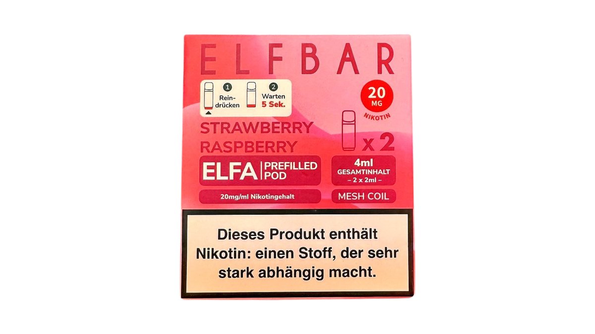elfbar elfa master akku Elf Bar Elfa Strawberry Kiwi 2x Pods 600 Züge main image 0