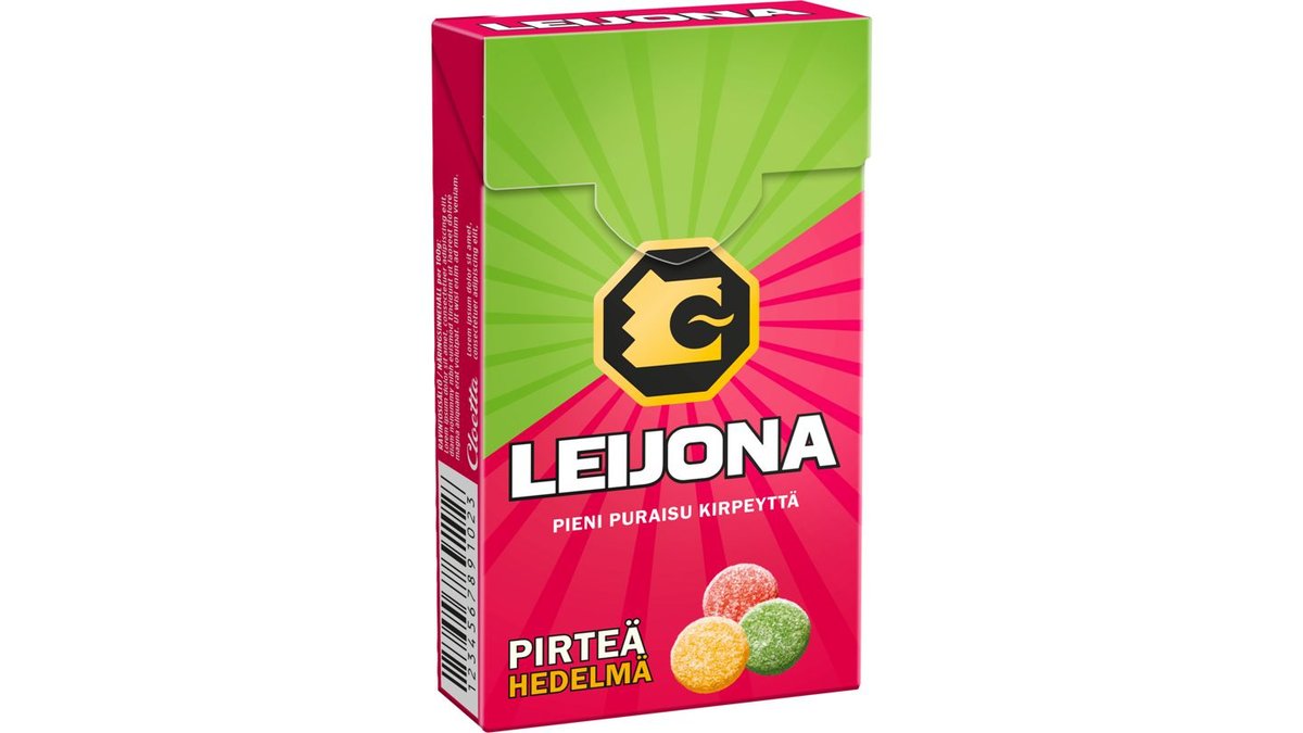 Leijona Pirteä Hedelmä pastilli 32g