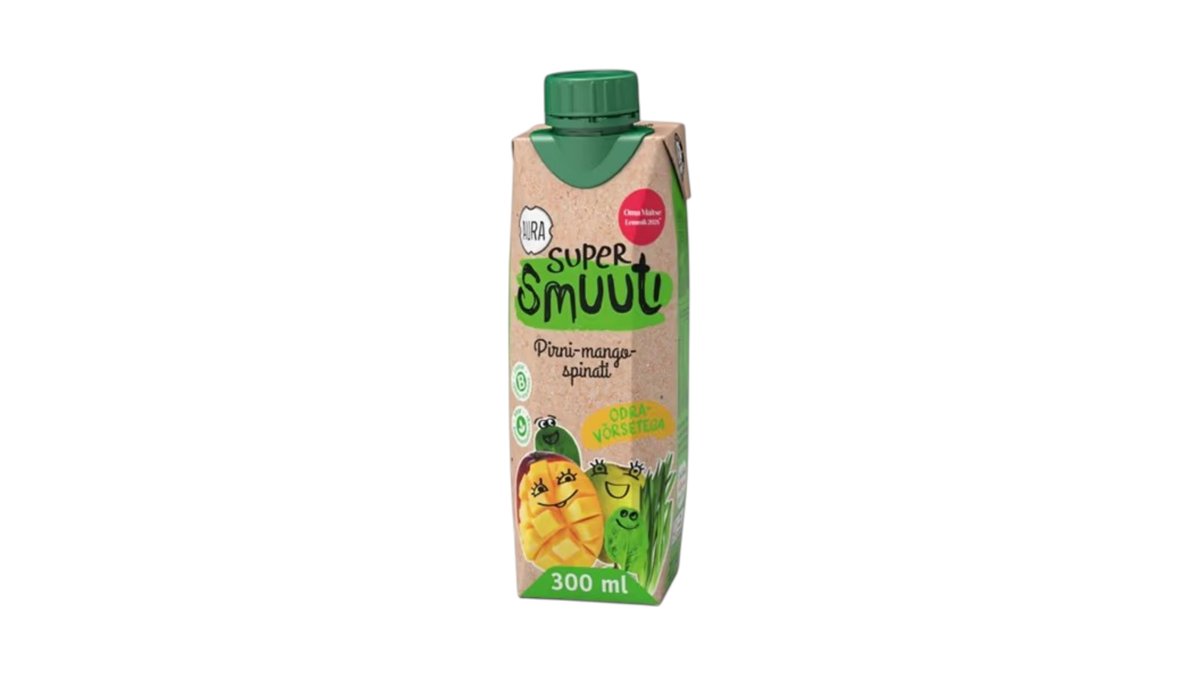 Aura Smuuti pirni-mango-spinati 0.33L odravõrsetega
