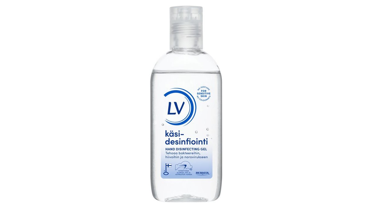 LV Käsidesinfiointigeeli EN 14467 Noro 100ml
