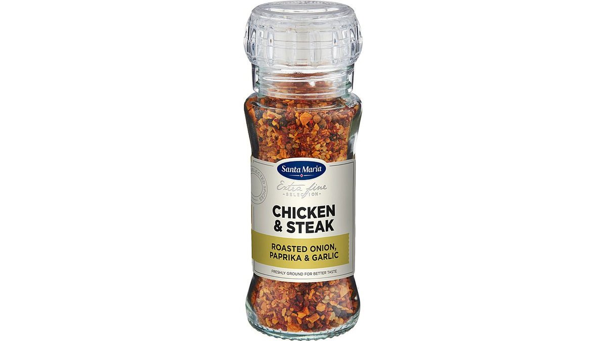 Santa Maria Chicken & Steak med Kvern, 75 g