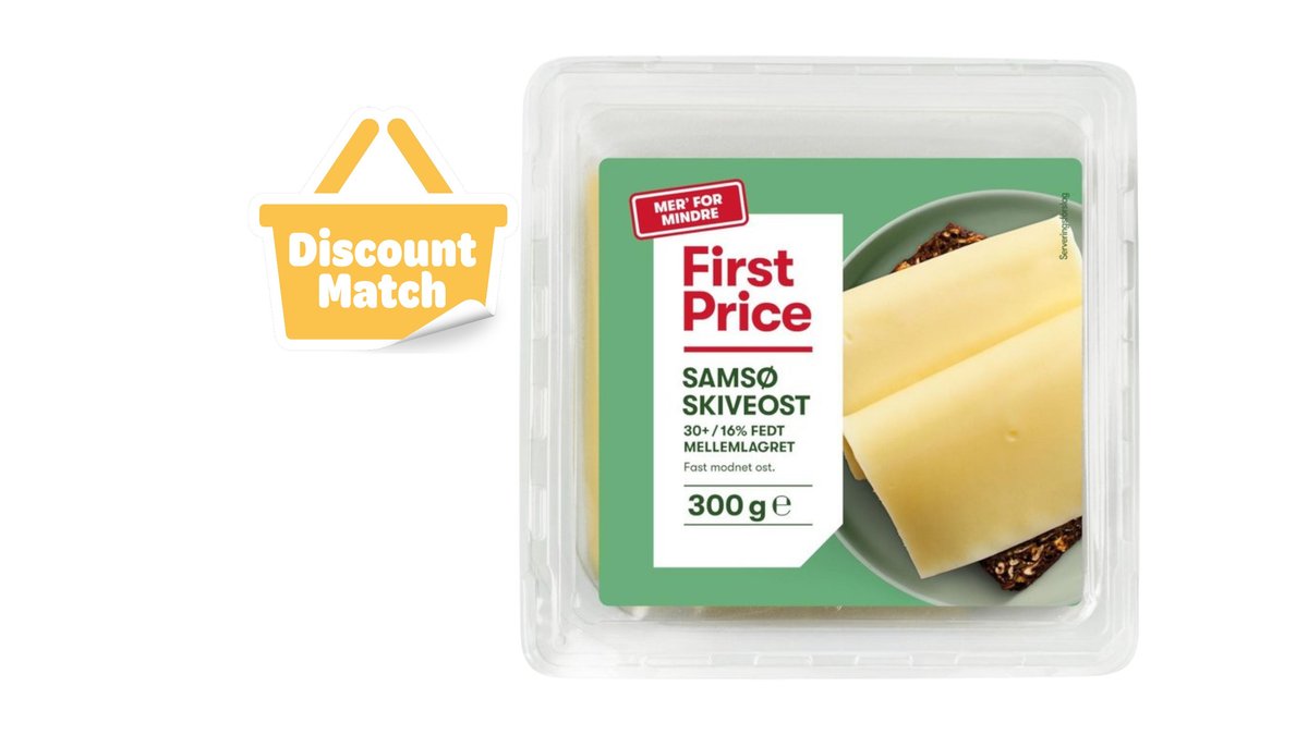 Ost i skiver 30+ mellemlagret, First Price