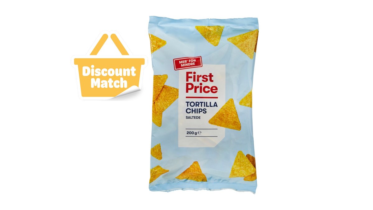 Tortillachips m. salt, First Price