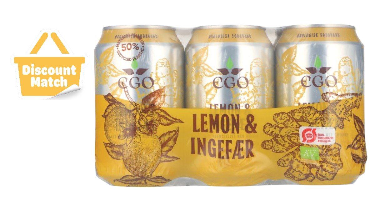 Sodavand m. lemon & ingefær 6-pak øko. EGO