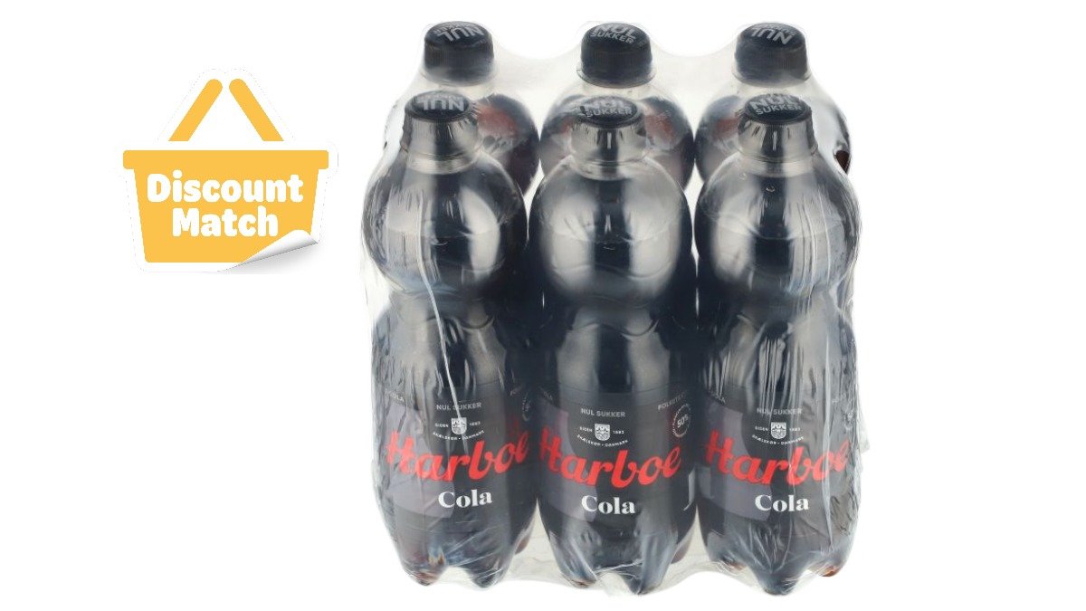 Cola 0% sugar 6 x 0,5 l, Harboe
